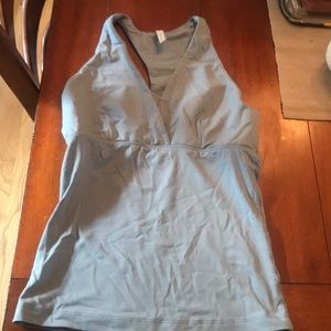 Baby blue soft size medium yoga top or workout top
